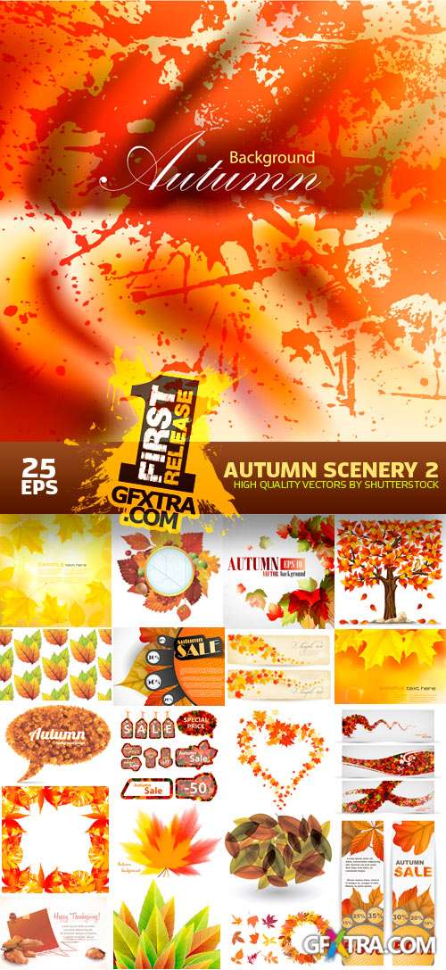 Amazing SS - Autumn Scenery 2, 25xEPS