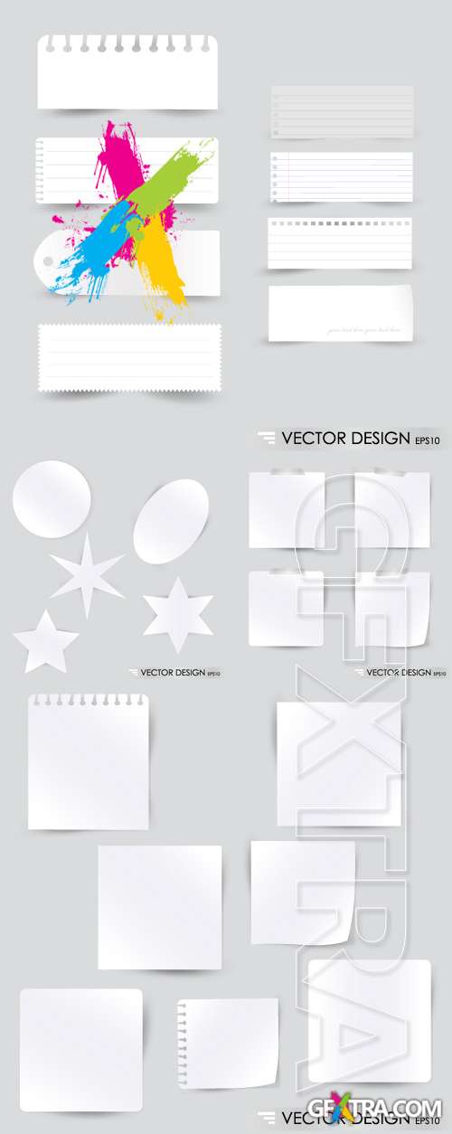 Various White Note Papers