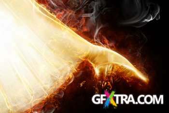 Flames on Dark Background 40xJPG