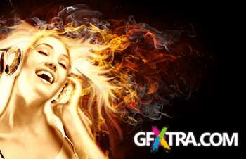 Flames on Dark Background 40xJPG