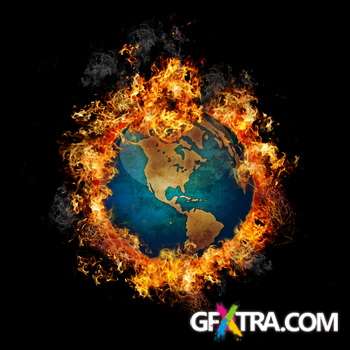 Flames on Dark Background 40xJPG