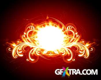 Flames on Dark Background 40xJPG