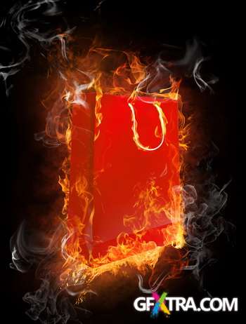 Flames on Dark Background 40xJPG