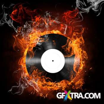 Flames on Dark Background 40xJPG