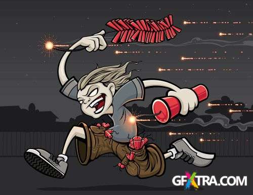 Violence Vector Toons 16xEPS