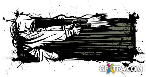 Violence Vector Toons 16xEPS