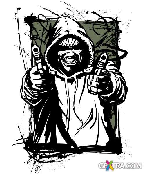 Violence Vector Toons 16xEPS