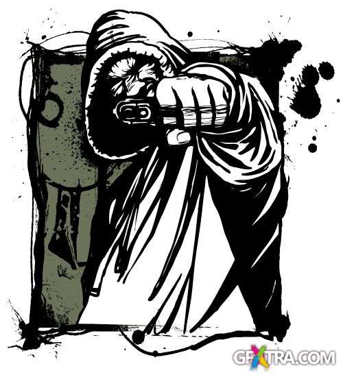 Violence Vector Toons 16xEPS