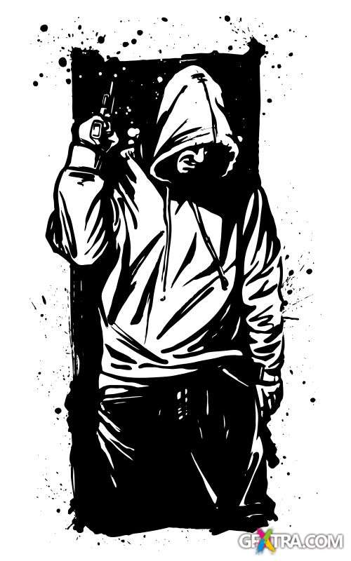 Violence Vector Toons 16xEPS