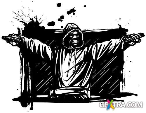 Violence Vector Toons 16xEPS