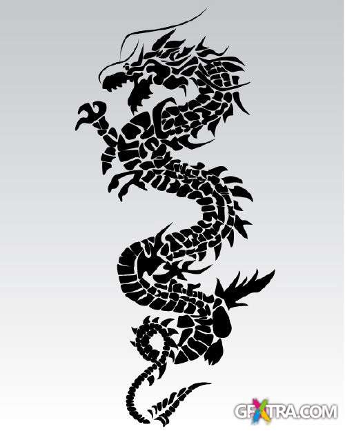 Dragon Tatto - Shutterstock 25xEPS