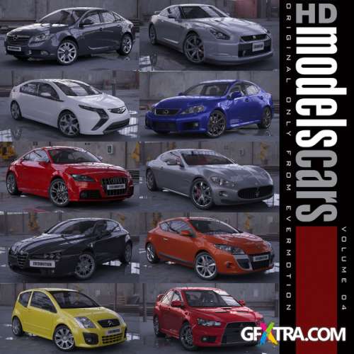 HD Models Cars Vol. 3 & Vol. 4 from Evermotion  [FULL]