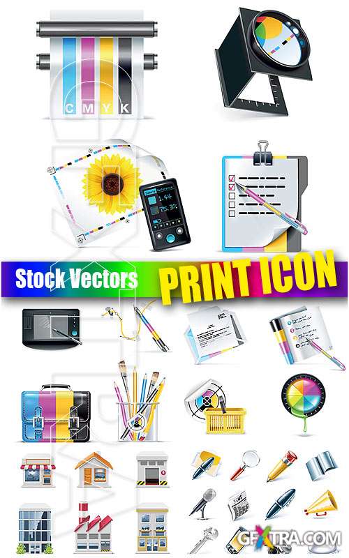 Print icon - Stock Vectors