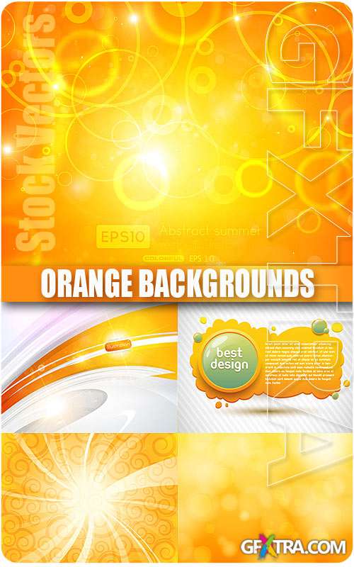 Orange backgrounds - Stock Vectors
