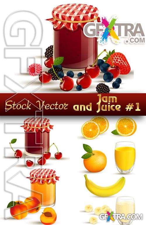 Jam and Juice #1 - Stock Vector