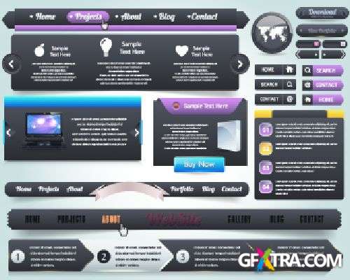 Amazing Web Elements Part II - Shutterstock 75xEPS Amazing Web Elements Part II - Shutterstock 75xEPS