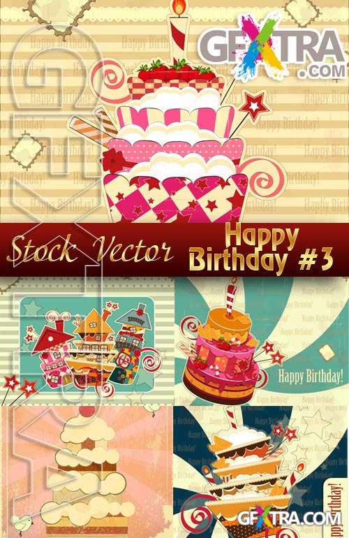 Happy Birthday! #3 - Stock Vector