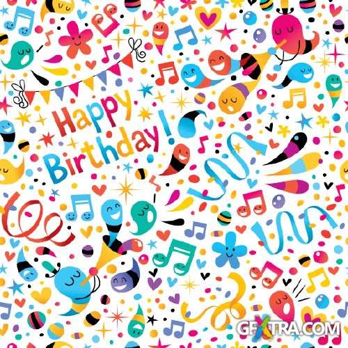 Fun Cartoon Seamless Patterns for Kids 50xEPS