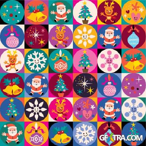 Fun Cartoon Seamless Patterns for Kids 50xEPS