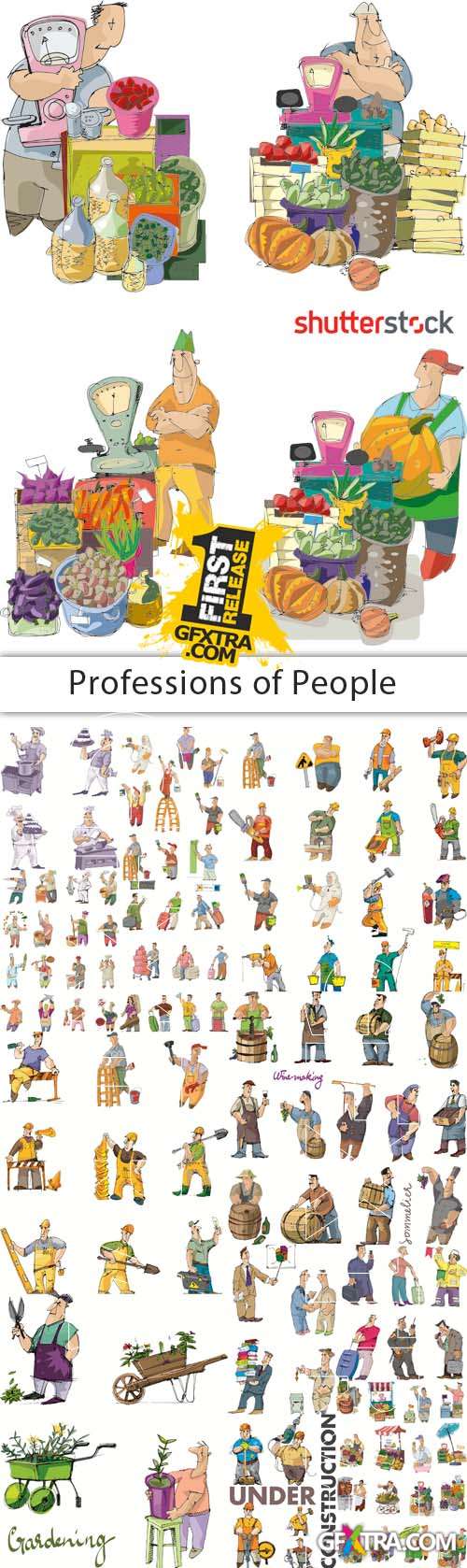 Professions of People - 25 EPS Vector Stock