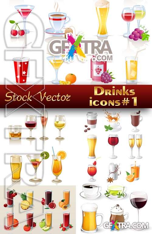 Icon. Drinks #1 - Stock Vector
