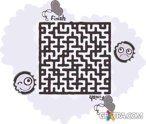 Maze Game - Shutterstock 70xEPS