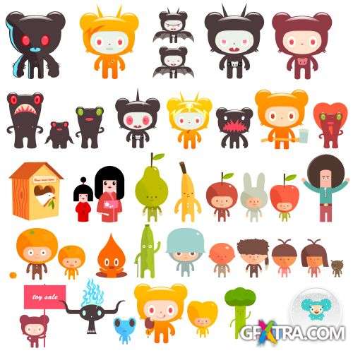 Cartoon Characters - Shutterstock 25xEPS