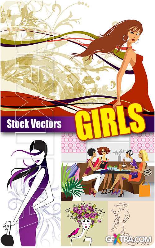Girls - Stock Vectors