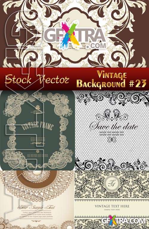 Vintage backgrounds #23 - Stock Vector