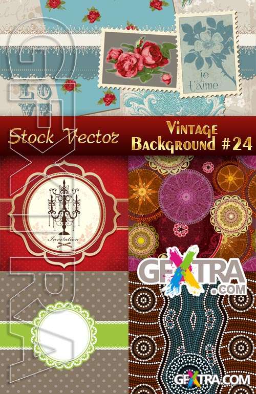 Vintage backgrounds #24 - Stock Vector