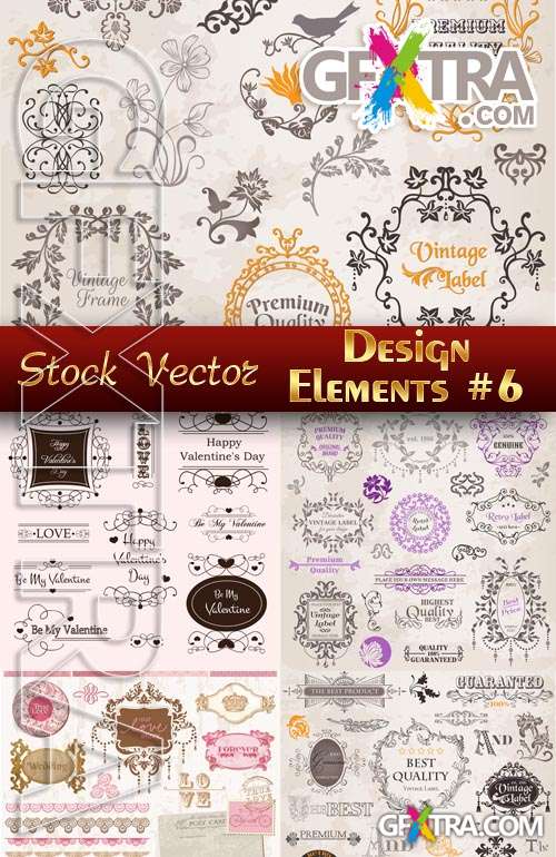 Design elements #6 - Stock Vector