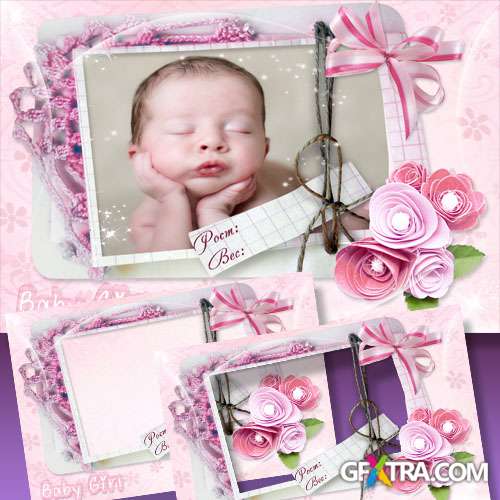 Frame for Newborn - My Little Girl, 1st Day Life