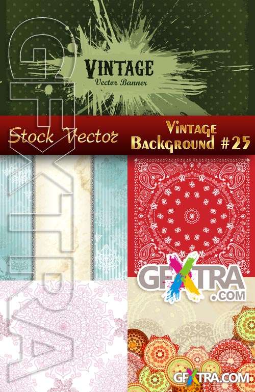 Vintage backgrounds #25 - Stock Vector