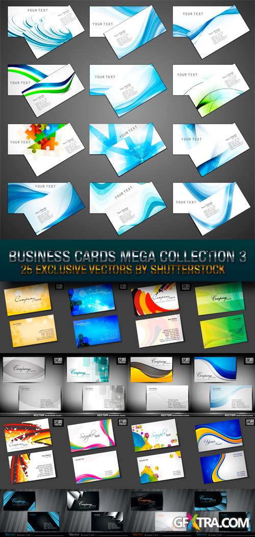 Amazing SS - Business Cards Mega Collection 3, 25xEPS Amazing SS - Business Cards Mega Collection 3, 25xEPS