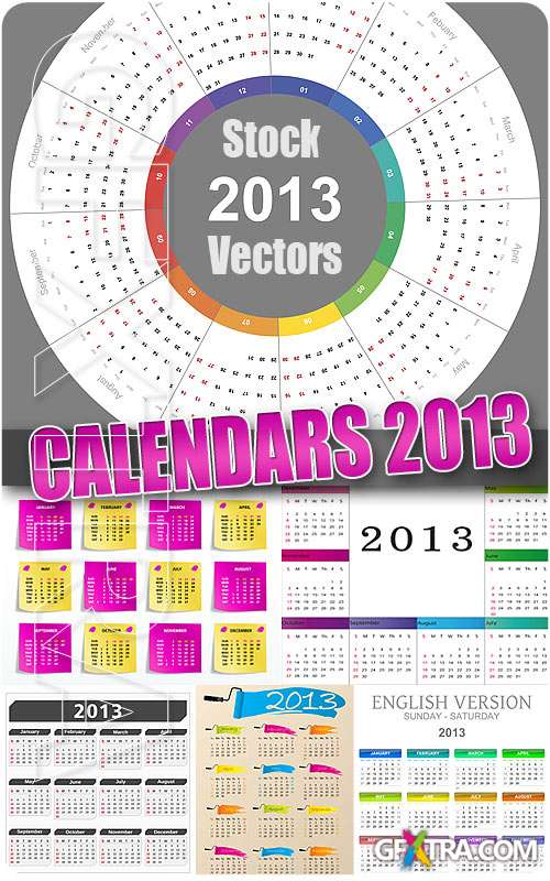 Calendars 2013 - Stock Vectors