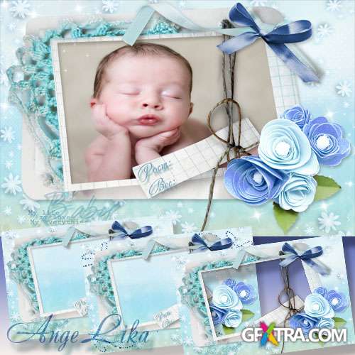 Frame for Newborn - My Little Boy, 1st Day Life