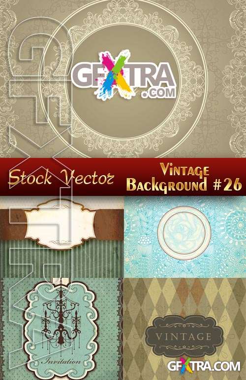 Vintage backgrounds #26 - Stock Vector