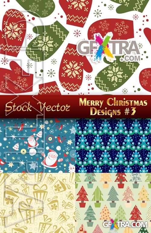 Merry Christmas Designs #3 - Stock Vector