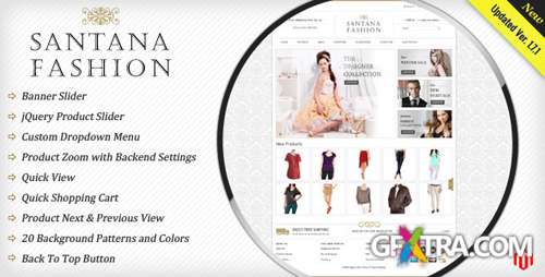 ThemeForest - Santana Fashion Store v1.7.1 - Magento Version