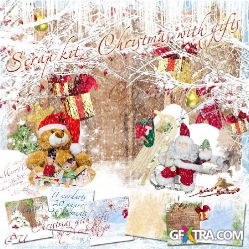Scrap kit - Christmas with gifts