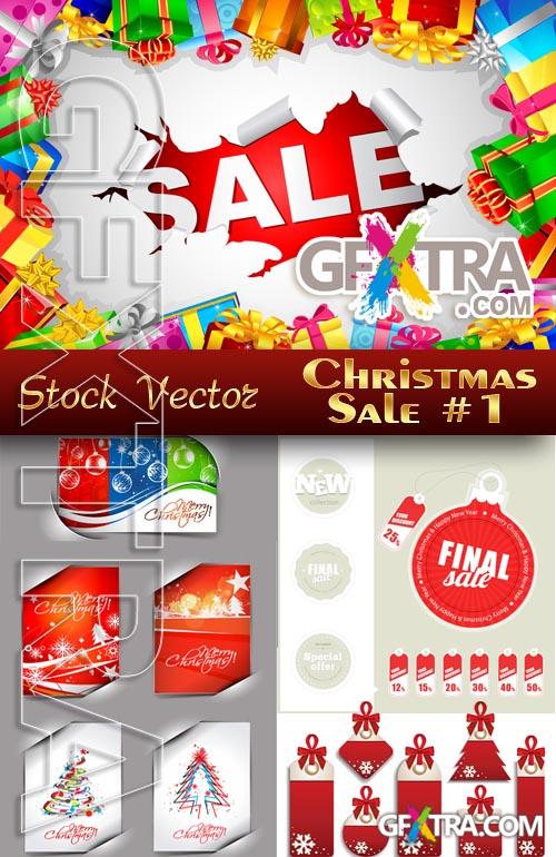 Christmas Sale #1 - Stock Vector