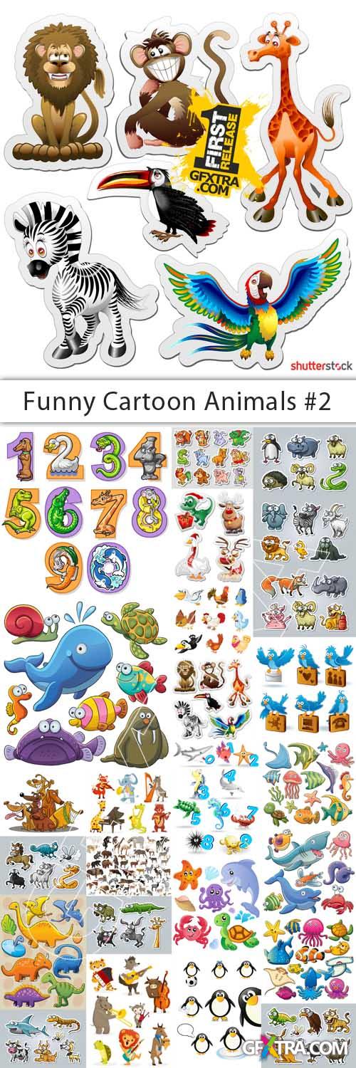 Funny Cartoon Animals #2 - 25 EPS Vector Stock