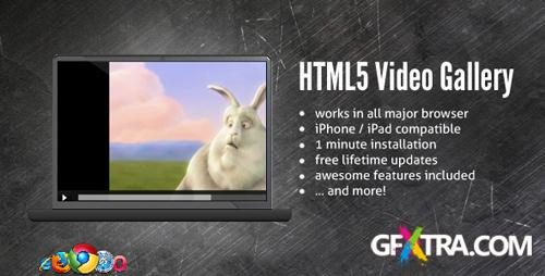 CodeCanyon - HTML5 Blue Video Gallery