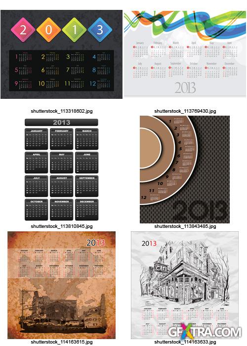 Amazing SS - Calendar Grid 2013 (Part 3), 25xEPS