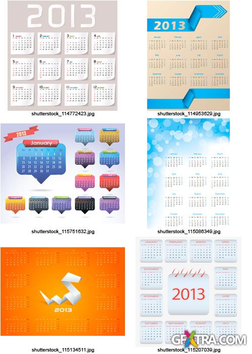 Amazing SS - Calendar Grid 2013 (Part 3), 25xEPS
