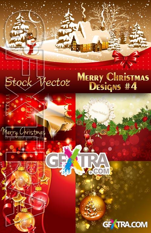 Merry Christmas Designs #4 - Stock Vector