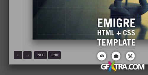 ThemeForest - Emigre HTML+CSS Creative Portfolio Website