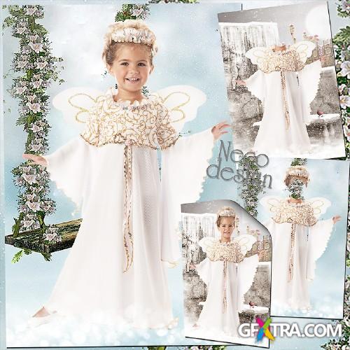 Children's template for a girl - Dancing Angel