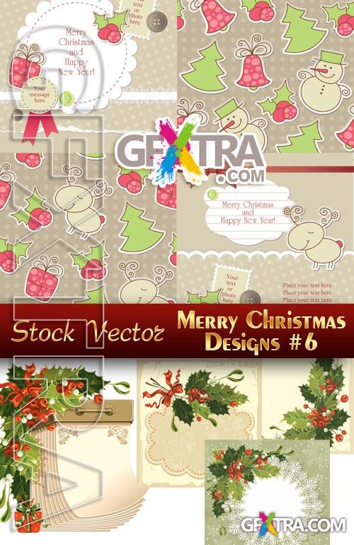 Merry Christmas Designs #6 - Stock Vector