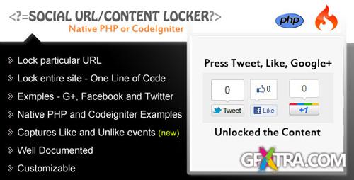 CodeCanyon - Google+, Tweet, Like - Content/URL Locker